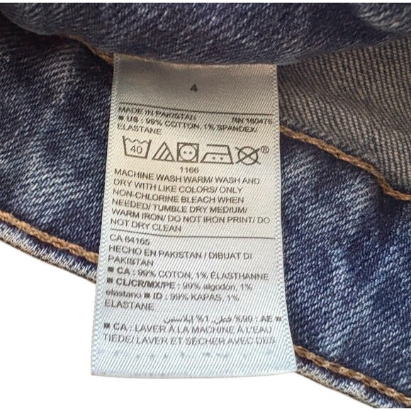 Old Navy OG Straight Leg Women's Jeans Secret Slim Pockets Medium Wash Size 4 - Picture 4 of 12